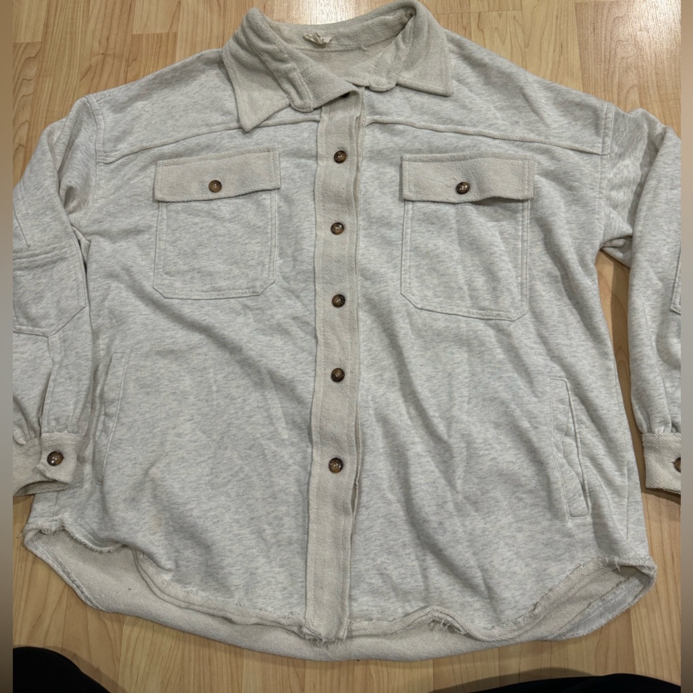 Pol Women's Boho Button Down Jacket - image 3